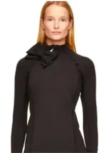 Kate Spade x Beyond Yoga Black Stand Collar Full Zip Princess‎ Jacket Size Small