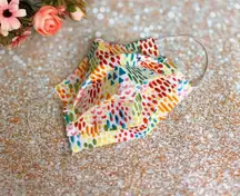 100% Premium Cotton Reusable Face Mask Rainbow Brushstroke 