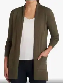 Pink Clover Penton Two Pocket Olive Green Cardigan Size Small‎ (F12)