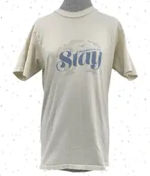 Taylor Swift 1989 Yellow Photo Tee Stay Album Seagulls Distressed Size S