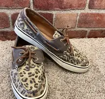 Sperry topsider Leopard print boat shoes size 8.5