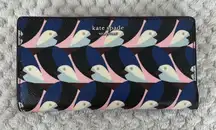 Kate Spade Cameron Geo Birds Slim Bifold Wallet