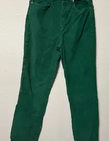 PacSun Green Corduroy Pants‎ Straight-Leg