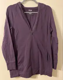 Duluth Trading Co. NoGa 1/2 Zip‎ Hoodie Hooded Pullover Purple Mauve Sz Small
