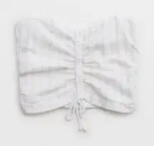 Aerie Gauzy Cinched Tube Top