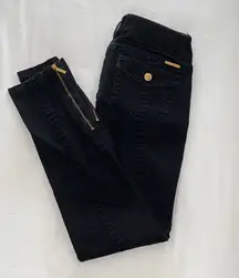 Black Skinny Ankle Jeans