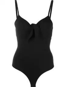 ATM Pima Cotton Knotted Black Bodysuit Size XL