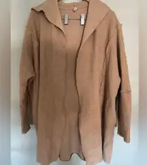 Intimately Free People hooded tan cardigan oversized