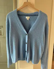 Blue Button Up Cardigan