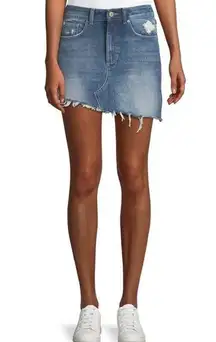 DL1961 Asymmetrical Georgia Denim Mini Skirt Small