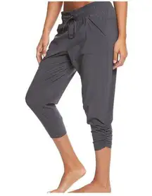 prAna  Midtown Cropped Joggers Pants Yoga Capri  Gray Size XS