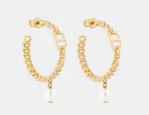 Christian Dior 30 MONTAIGNE Earrings Gold-Finish Metal