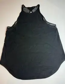 Lululemon Black Mesh‎ Back Workout Tank Top Athletic Activewear Womens 12