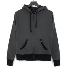 PACT ORGANIC Full Zip Hoodie Charcoal Grey S