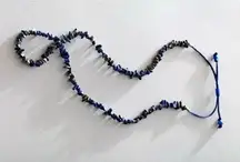 NWT Free People Manhattan Choker AND FP Single Strand Beaded Blue Lapis Necklace