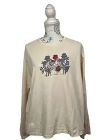 5 for $25| Vintage Woolrich Floral Long Sleeve Tee Size XL