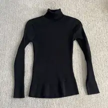 Black Knitted Turtle Neck