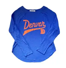 NFL Denver Broncos Colorado blue long sleeve crew neck long sleeve 🔥 