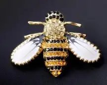 Women's Crystal Honey Bee Brooch Pin