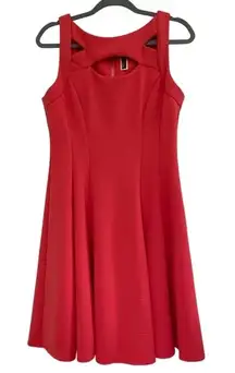 Julian Taylor Sleeveless Dress Melon‎ Color with Cute Front Cutouts Size 12