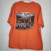 Harley Davidson Smokey Mountain Pigeon Forge Tennessee Women XL Orange T-Shirt