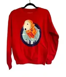 Peanuts Adult Unisex Floating Snoopy Macy's Thanksgiving Day‎ Parade Crewneck