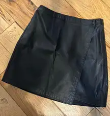 Black Leather Skirt