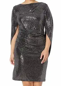 R&M Richards sparkly back drape dress