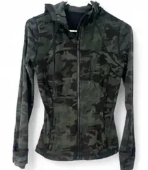 Lululemon | 6 | Define NULU Green Camo Jacket Full Zip Women's Hoodie Hooded
