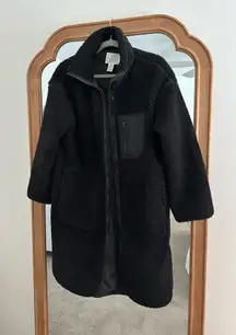 H&M Sherpa Jacket Black