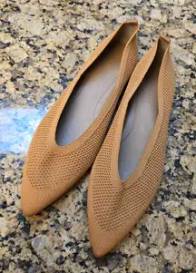 Everlane The 40 Hour Flat in Toffee Brown Women 10.5‎ NEW