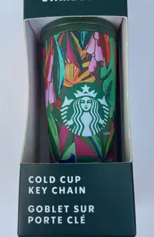 Starbucks Vibrant Floral Key Chain Cup