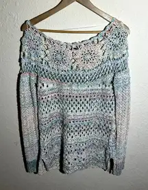 NWOT Free People Cotton Candy Knit Long‎ Sleeve Size S