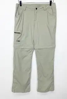 Women's Outdoor Research Beige Convertible Hiking Pants 4