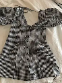 Black and white gingham dress 