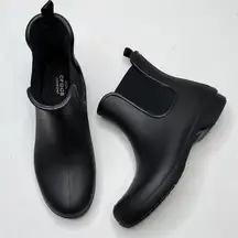 Crocs Womens Freesail Chelsea Rain Boot in Black S-352 Sz 10