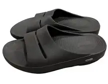 Unisex Black Oofos OOahh Recovery Sport Slides Shoes size Men 6 Women 8 EU 39