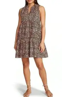 BB Dakota by Steve Madden Ladies Sleeveless Tiered Floral Dress L