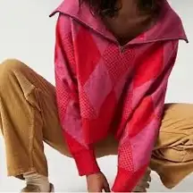 Free People Lucy Half-Zip Pullover Sweater