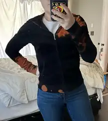 Juicy Couture Women’s Small Y2K Femme De Juicy Bleach Dye Tie Dye Jacket