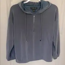 Rachel Zoe Slate Blue Pullover Hoodie Large