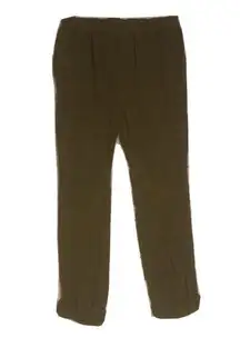 Lacausa Willow Tapered Leg Rayon Slim Casual Pant Olive Green Large