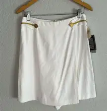 NWT Vintage Maren White Skort Nautical Sailor Country Club Sporty Preppy Tennis