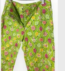 Lilly Pulitzer Capris Cropped Pants Lady Bugs Lemons Lime siz…