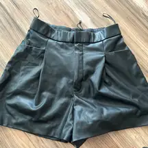 ZARA Leather Shorts