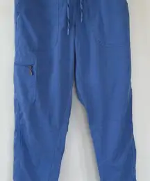 Adar‎ Women's Jogger Scrub Pants Blue Size M Workwear with Pockets