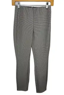 Rag & Bone Skinny Ankle Pants Black White Cropped Size 0 Herringbone Office