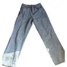 NASTY GAL Devon Boyfriend Jeans Light Wash Y2K Retro Floral Denim US 4