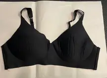 Vince Camuto Black 42C Full Coverage Wire free Bra Adjustable Straps‎