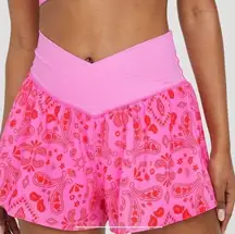 Offline by  Cross Over Flowy Shorts Pink Orange Size XL